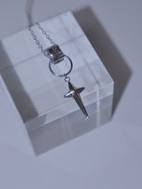 black wave ring star necklace