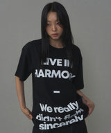  LIVE IN HARMONY TEE BLACK