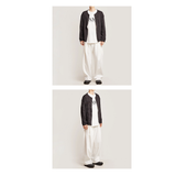 WIDE FIT TWO-TUCK PLEATS SWEAT PANTS_WHITE