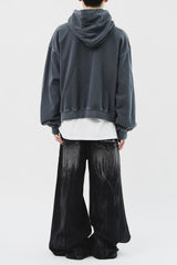Det Washed Cropped Hoodie (4color)