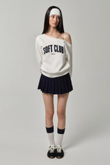 25ソフトラインスウェットシャツ White