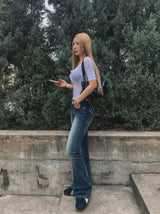 Elin Snap Three Quarter Short Sleeve