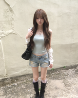 Pastel lace sleeveless