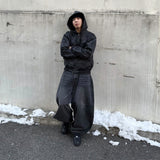 Vintage Washed Denim Balloon Pants