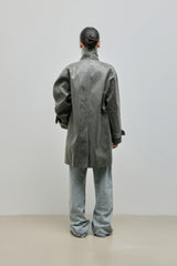 Vintage Leather Half Coat