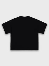 LINE SKULL TEE - BLACK