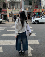メガバミューダデニムパンツ