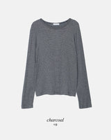 Border Rayon80 Loose Fit T-Shirt (4color)