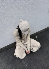 ワイドレイヤードパラシュートパンツ