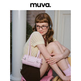 muva. New Cylindrical Shoulder Bag, Premium‑Feel Genuine‑Leather Elegant Niche‑Women’s Purse, New Arrival Mar 28