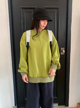 Killpu Stripe Flower Over Sweatshirt