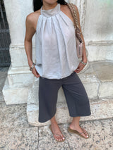 [Ofom] WIDE CAPRI PANTS