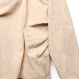 [LINE] Sleeve Tuck Twisted Blouse (2colors)