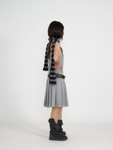 PLEATS MIDI ONE-PIECE (GREY)