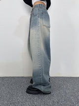 (UNISEX) WIDE OVERSIZED BALLOON LIGHT BLUE BOYFRIEND DENIM