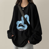Rabbit ボクシーフィット 長袖Tシャツ