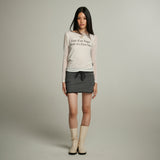 MESH TOP LONG SLEEVE_WHITE