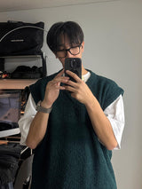 ASCLO アーバンウールニットベスト (4color)
