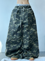 SEMI-WIDE BALLOON MILITARY PANTS🤎💚