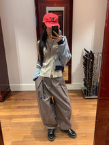 CURVED TUCK BALLOON PANTS (2C)