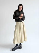  LINE STRIPE CROP SHIRT