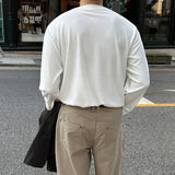 LMN Fine Knit Round Long-Sleeved T-Shirt (4 colors)