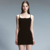 エッセンシャルミニドレス Black
