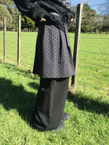 [Detachable] Dot Wrap Skirt Sweatpants (2c)