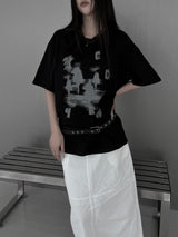 [unisex] アルクディオーバーフィットプリンティング半袖Tシャツ (2color)