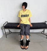 サイド シャーリング カプリ パンツ