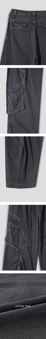 [Unisex] デザートベルトウォッシングカーゴパンツ(3color)