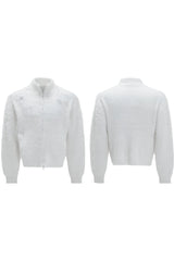 Pearl Fleece Knit Cardigan