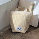 classic pouch_stripe handle yellow
