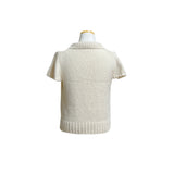 (2color) Pocket Wool Flare Half-Sleeve Cardigan