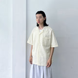 ボクシーエンボシードレイヤーリングシャツ