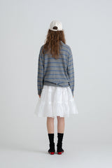 Cozit stripe knit_gray
