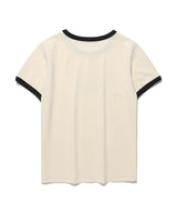 Kims Bam Line Ringer Tee Cream (KIB6MFT508A)