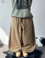 Beaudy Balloon Rivet Cotton Long Pants 4 Colors