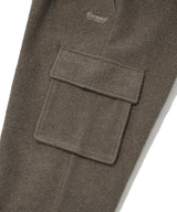 Bouclé Jersey One-Tuck Semi-Wide Cargo Pants Olive