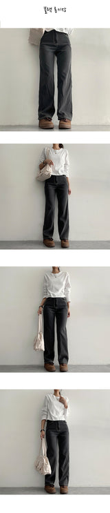 [Basic, Long/S~2XL] [Summer long pants!] Povensemi wide denim pants