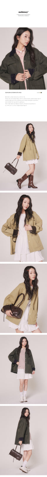 CORDUROY COMBI WORK JACKET (KHAKI)