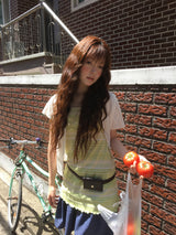 Airy Stripe Flow Dress (4color)