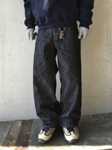Throw Indigo Embo Washed Denim Pants