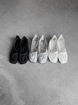 1204メッシュシースルーサマーフラットシューズ（1cm）