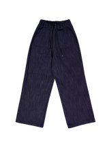 Back string pants (navy)