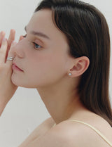 26SS★ H Edition Silver Pillow Earrings