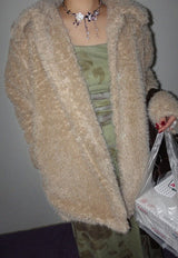 FUR COLLAR COAT (IVORY, BEIGE 2COLORS!)