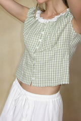 Ruffle long skirt_ivory