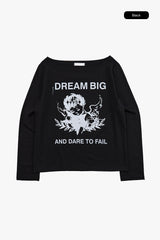 ドリーミングボートネックTシャツ