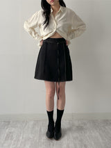 Stitch Banding Midi Skirt